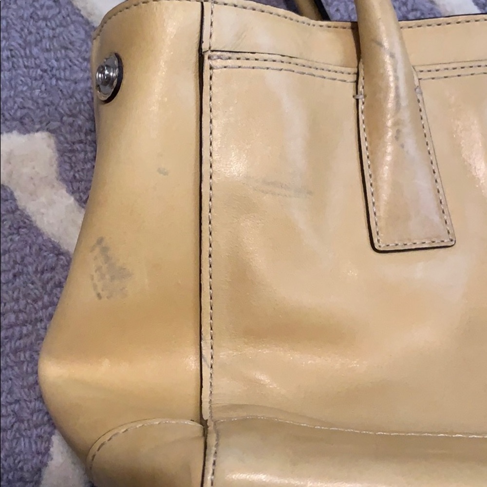 Light tan Coach purse. - Picture 4 of 4
